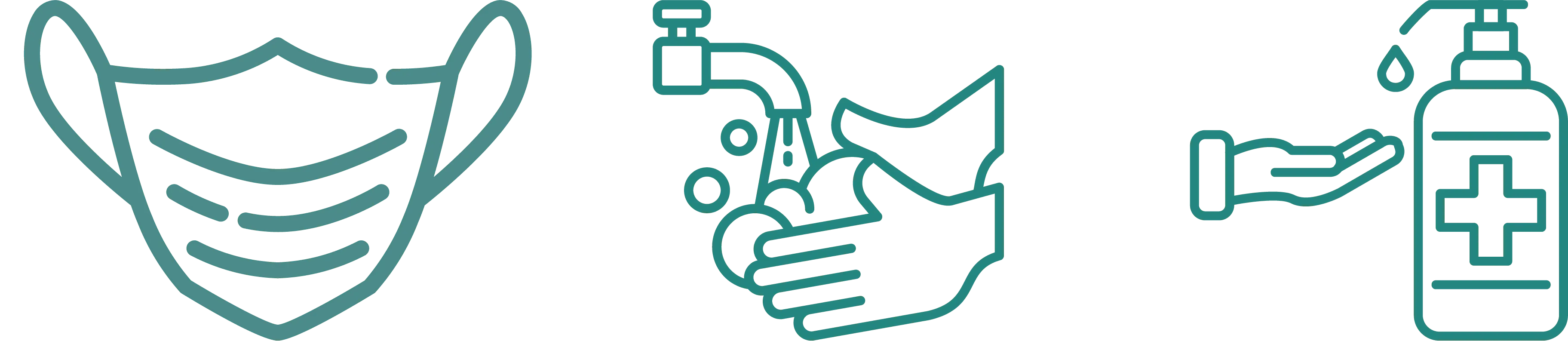 Hygiene-Hinweise bei UROMED Wien: Maske tragen, Hände waschen und Desinfektionsmittel verwenden